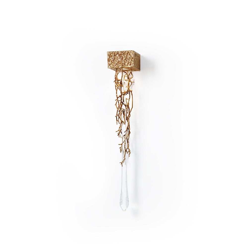 Liquid Drop Branch Wall Lamp by Bling Lighting Studio