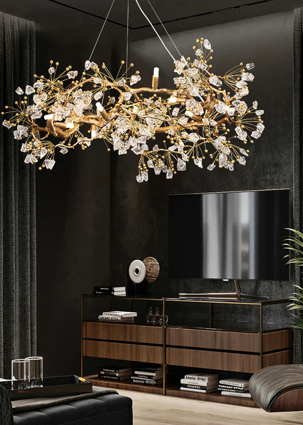 Lorna Berry Branch Shape Glass Chandelier product image