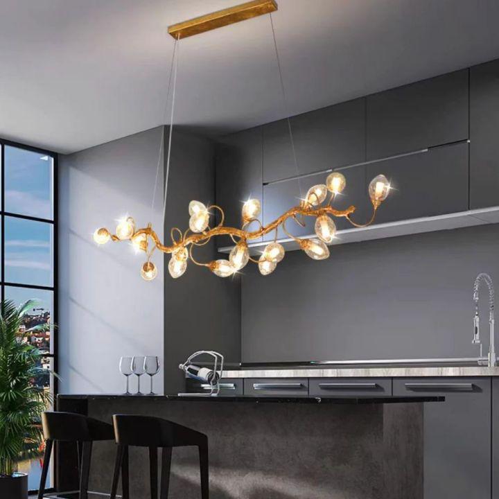 Levi Luxury Brass Branch Chandelier by Bling Lighting Studio