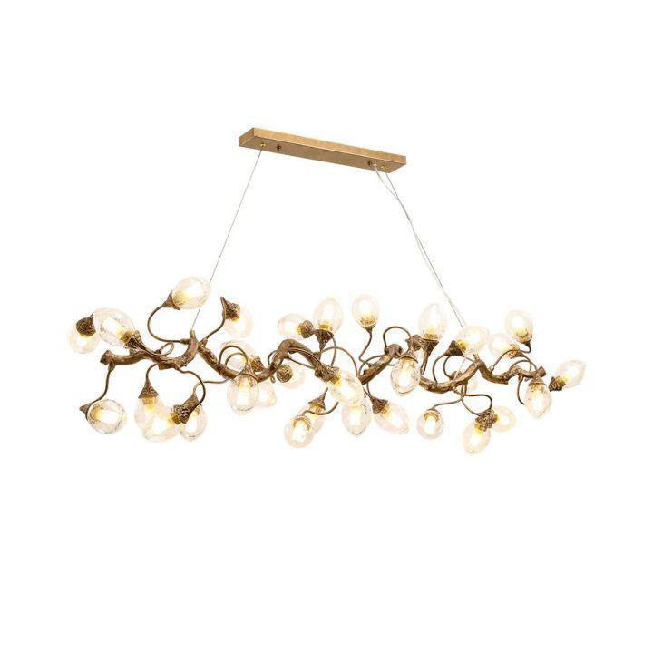 Levi Luxury Brass Branch Chandelier by Bling Lighting Studio