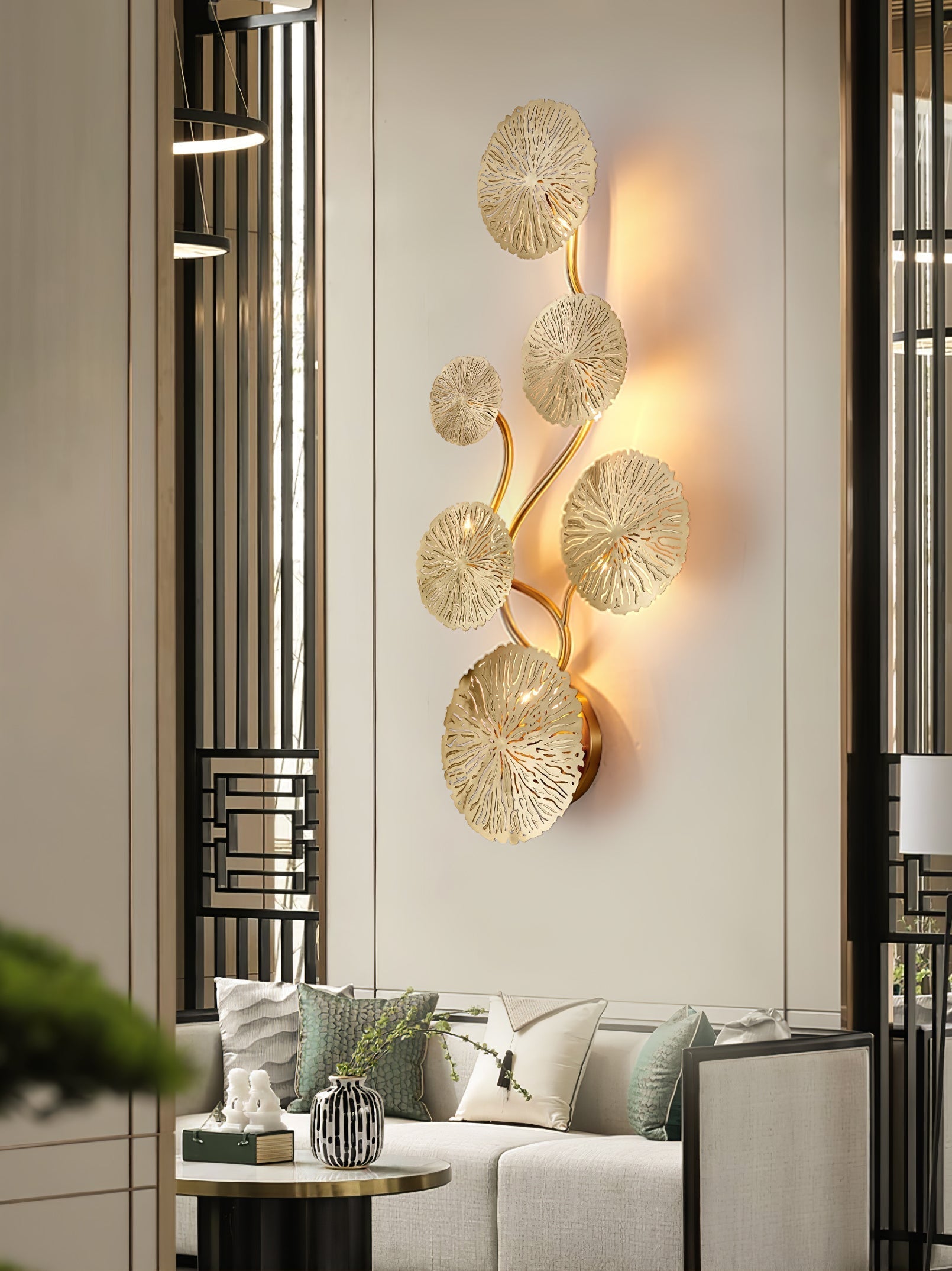Lotus Leaf Branch Wall Sconce product image