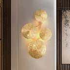 Lotus Leaf Branch Wall Sconce material and finish detail