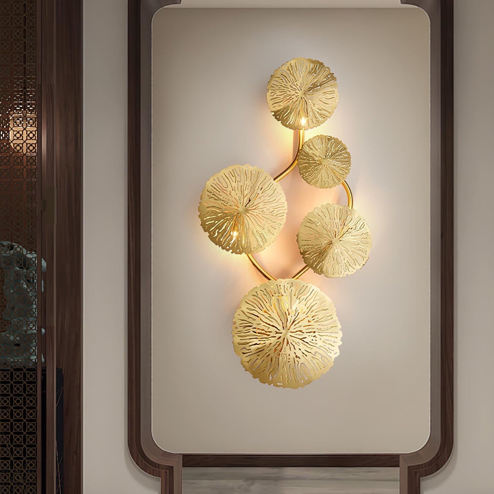 Lotus Leaf Branch Wall Sconce product image
