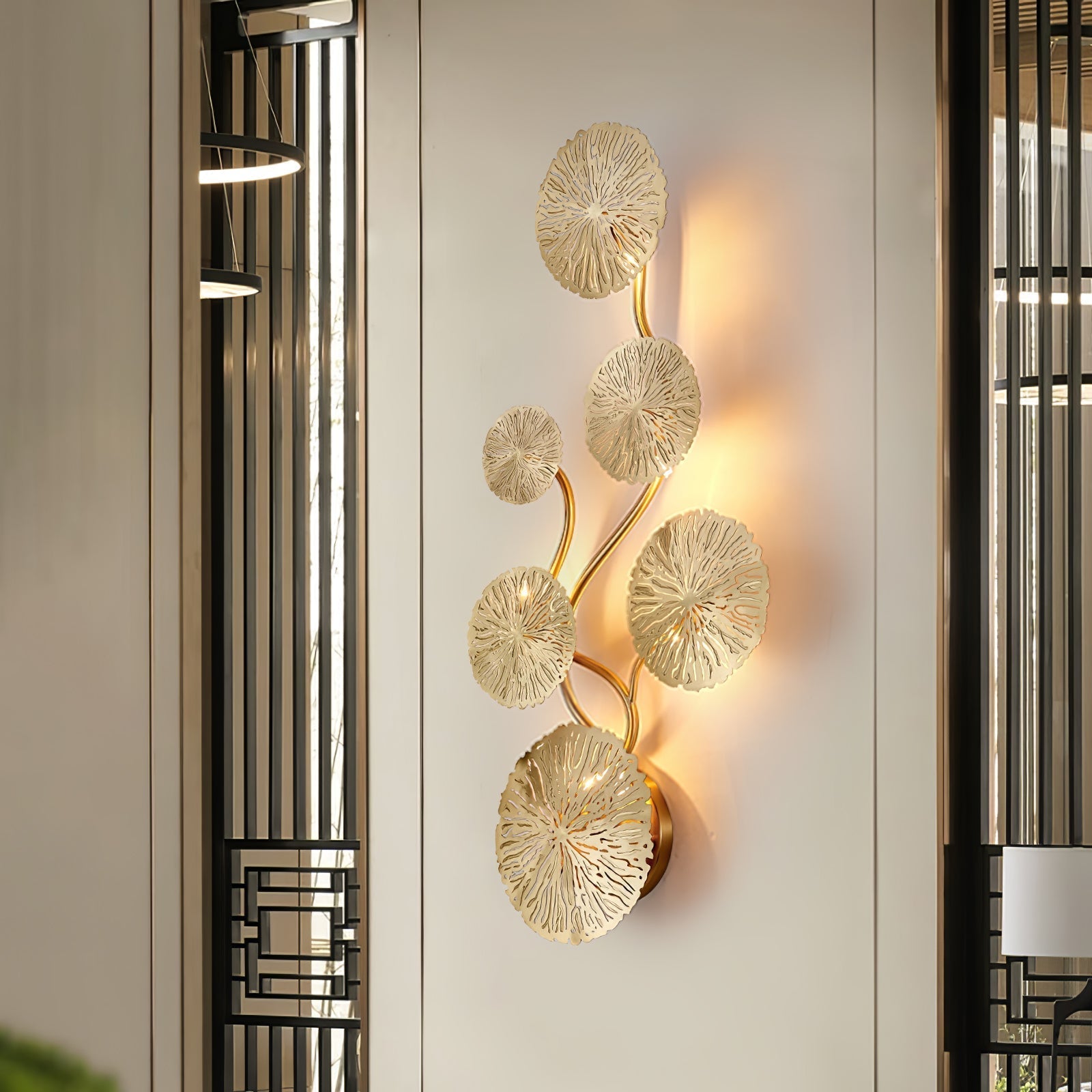 Lotus Leaf Branch Wall Sconce additional product view