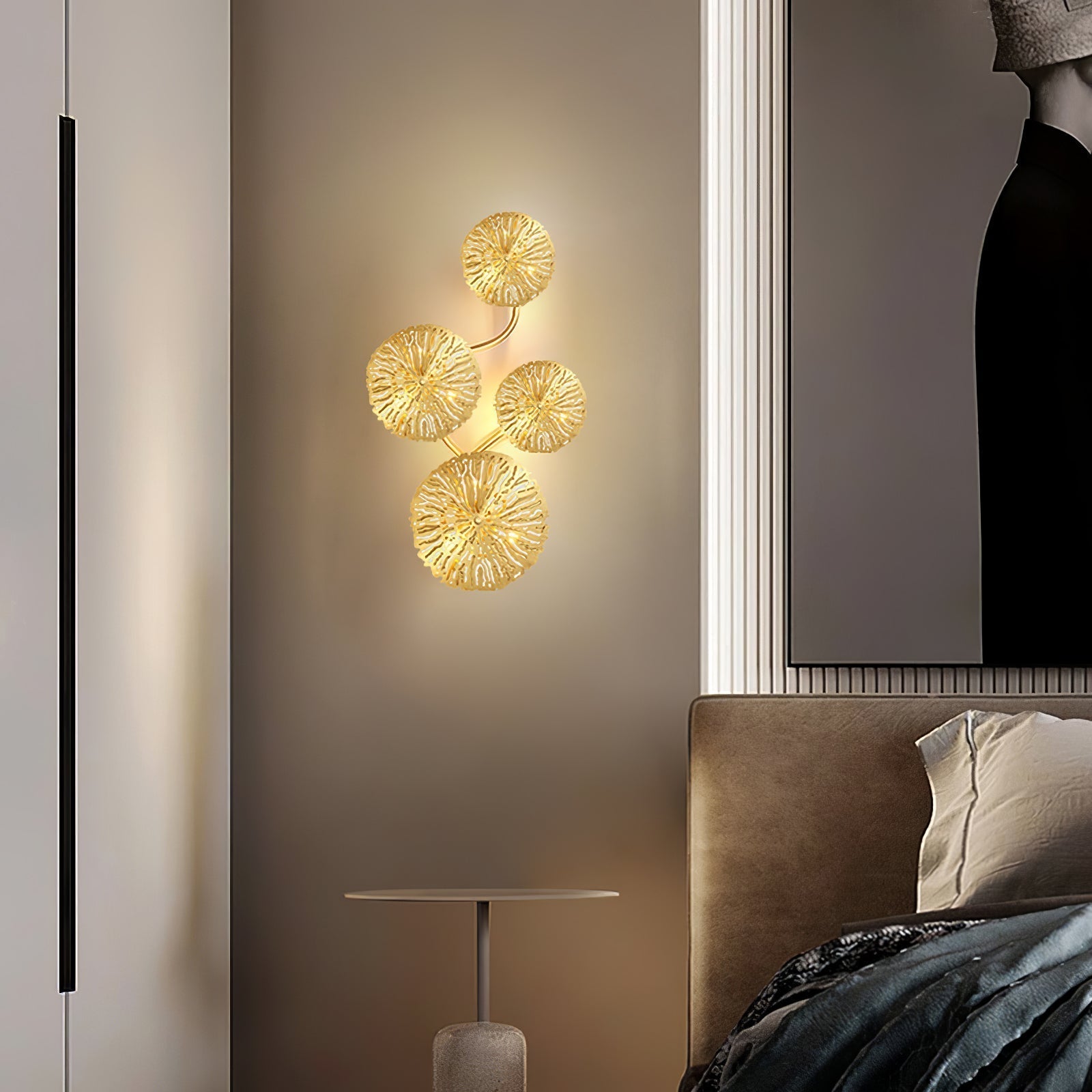 Lotus Leaf Branch Wall Sconce product image