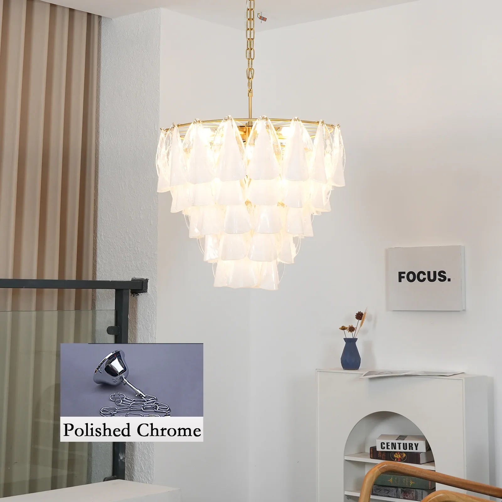 Lunara Murano Petal Glass Chandelier product image