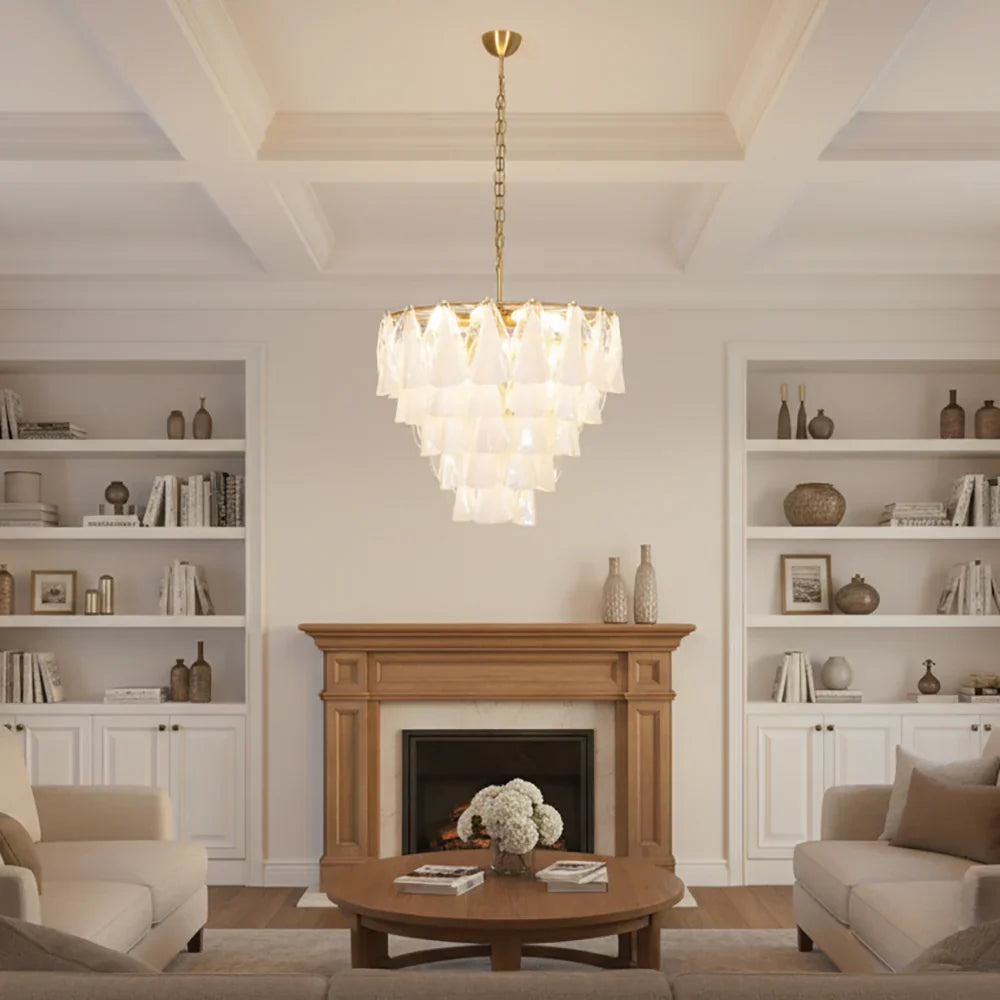 Lunara Murano Petal Glass Chandelier additional product view