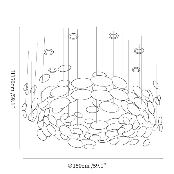 Lustre Bowl Collection Chandelier