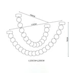 Strand Necklace Chandelier lighting by Bling Lighting Studio