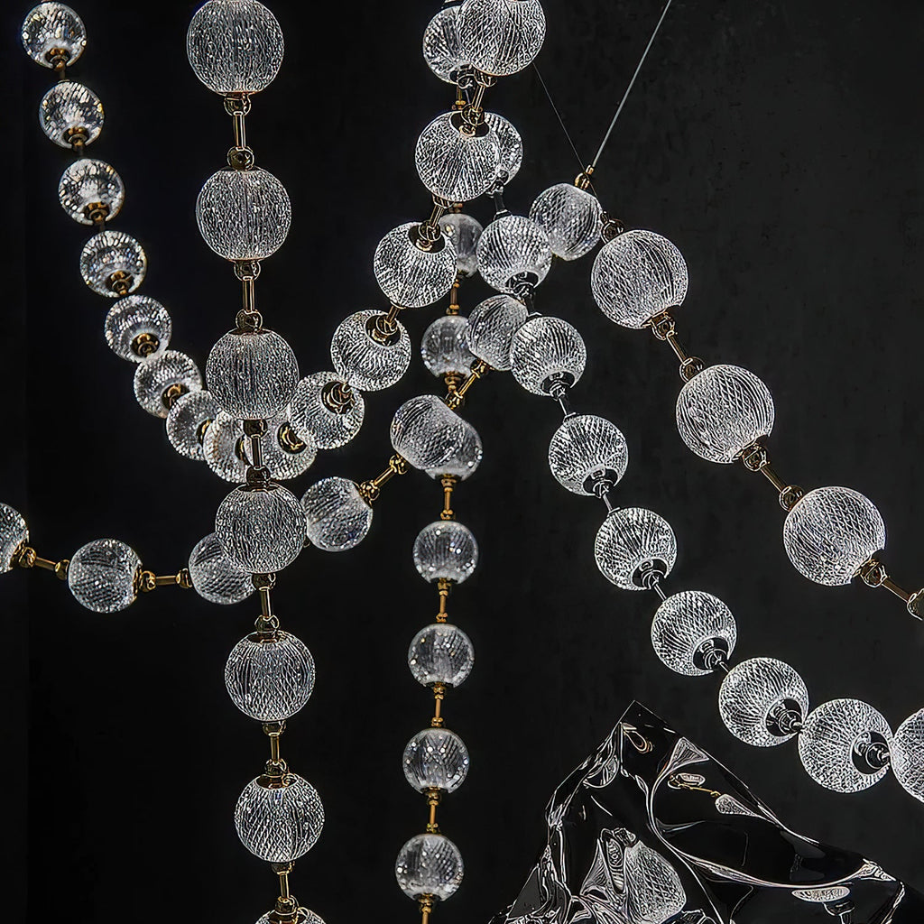 Strand Necklace Chandelier lighting by Bling Lighting Studio