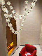 Strand Necklace Chandelier lighting by Bling Lighting Studio