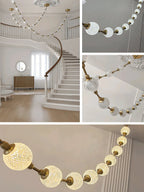 Strand Necklace Chandelier lighting by Bling Lighting Studio