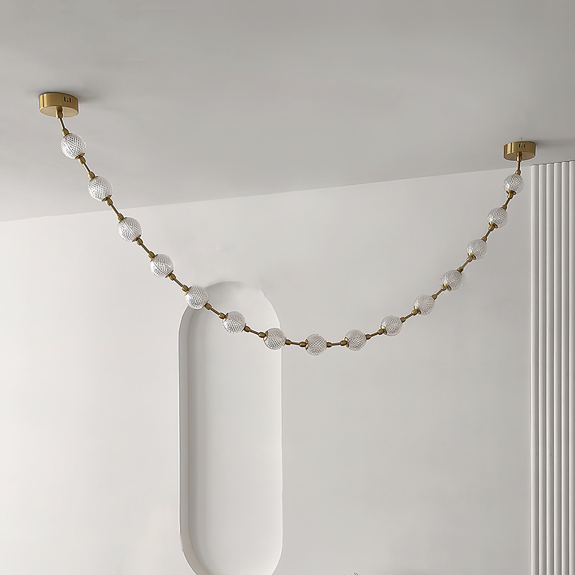 Strand Necklace Chandelier lighting by Bling Lighting Studio