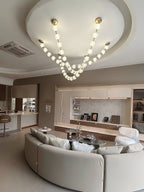 Strand Necklace Chandelier lighting by Bling Lighting Studio