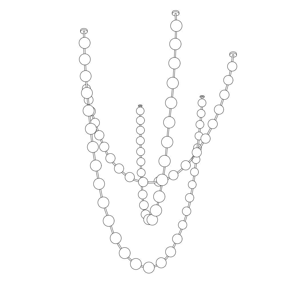 Strand Necklace Chandelier lighting by Bling Lighting Studio