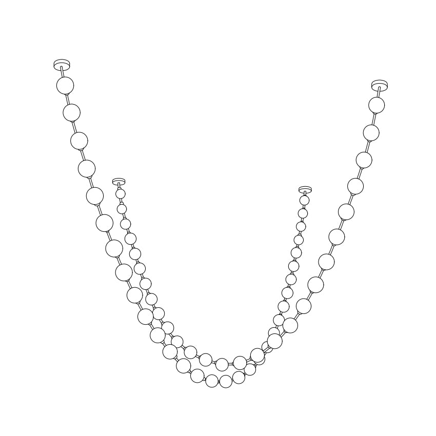 Strand Necklace Chandelier lighting by Bling Lighting Studio