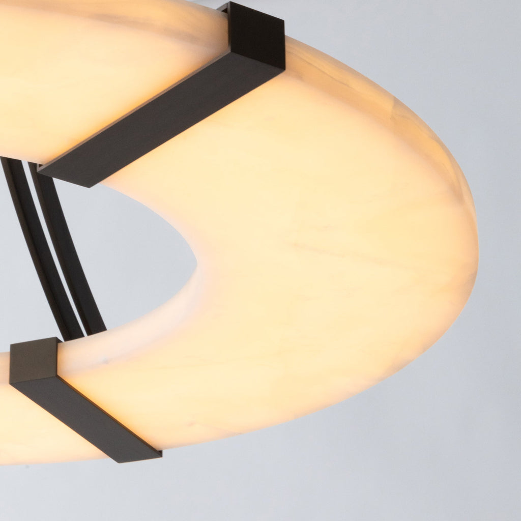 Luxembourg Alabaster Chandelier by Bling Lighting Studio
