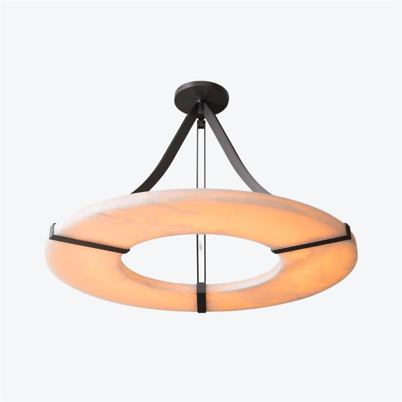 Luxembourg Alabaster Chandelier by Bling Lighting Studio