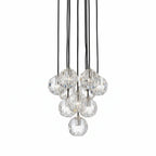 Luxury Faceted Crystal Cluster Chandelier