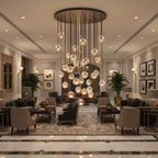 Luxury Faceted Crystal Cluster Chandelier