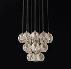 Luxury Faceted Crystal Cluster Chandelier
