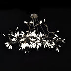 Selenite Crystal Blossom Branching Tree Chandelier by Bling Lighting Studio
