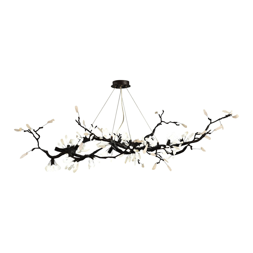 Selenite Crystal Blossom Branching Tree Chandelier by Bling Lighting Studio