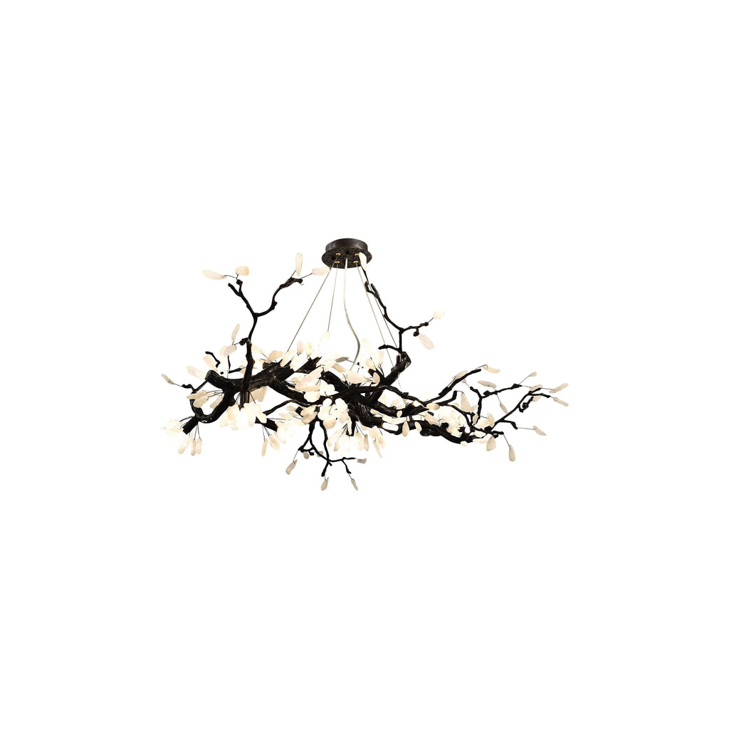 Selenite Crystal Blossom Branching Tree Chandelier by Bling Lighting Studio