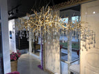 Madelena Crystal Droplet Gold Tree Branch Chandelier - A Chandelier That Looks Like Tree Branches