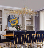 Madelena Crystal Droplet Branch Chandelier for Staircase additional product view