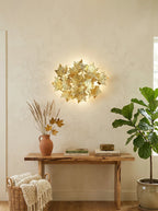 Maple Leaf Branch Wall Sconce detail view