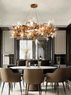 Maple Leaf Brass Branch Chandelier product image