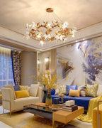 Maple Leaf Brass Branch Chandelier product image