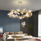 Maple Leaf Brass Branch Chandelier product image