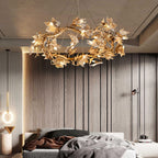 Maple Leaf Brass Branch Chandelier product image