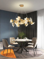 Maple Leaf Brass Branch Chandelier product image