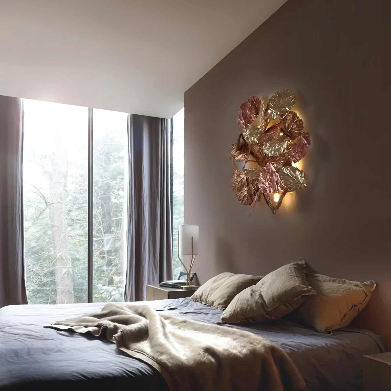 Maple Leaf Creative Branch Wall Lamp additional product view