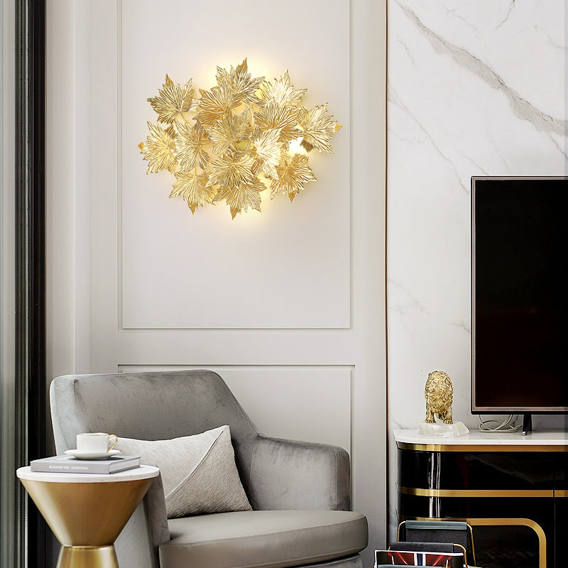 Maple Leaf Branch Wall Sconce product image