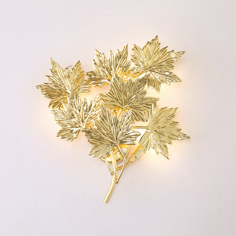 Maple Leaf Branch Wall Sconce product image