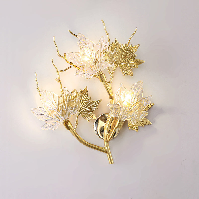 Maple Leaf Branch Wall Sconce product image