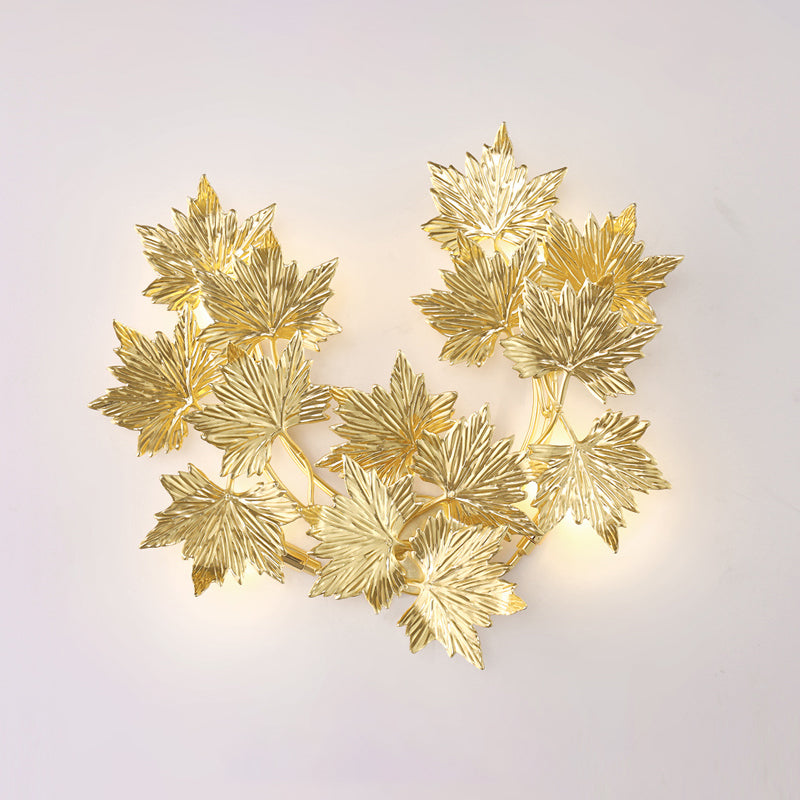 Maple Leaf Branch Wall Sconce product image