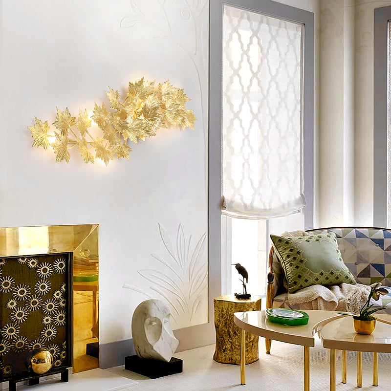 Maple Leaf Branch Wall Sconce product image