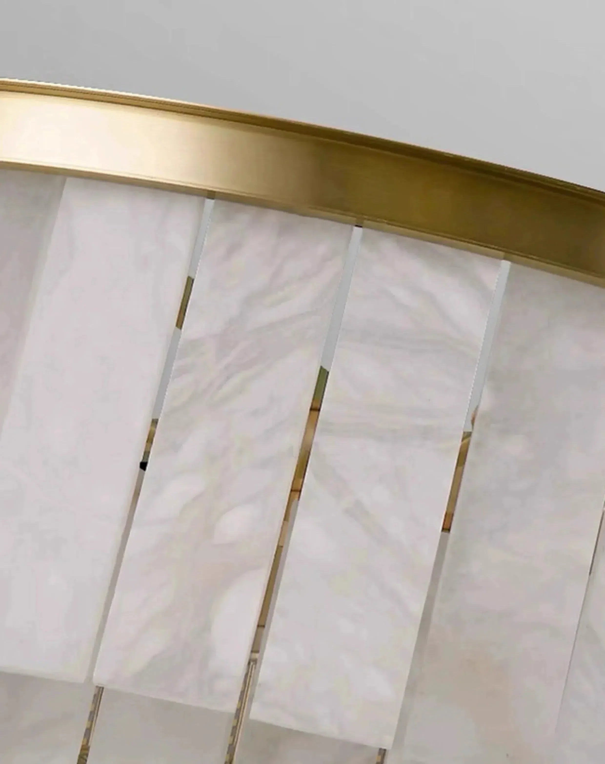 Modern Alabaster Tiered Chandelier by Bling Lighting Studio