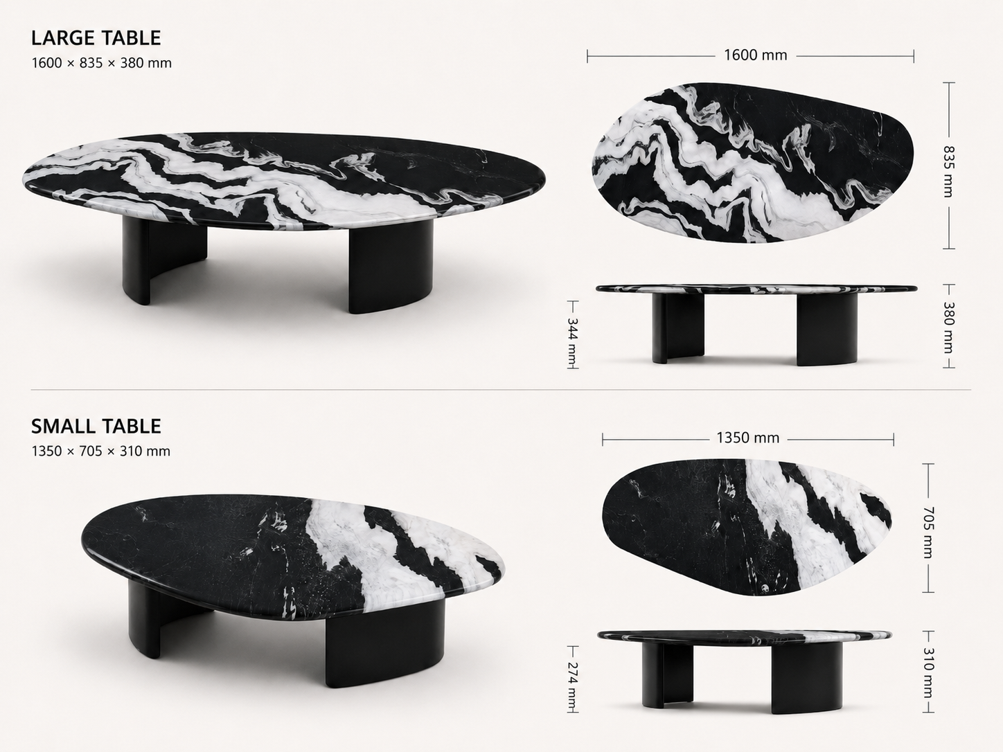 Marble Table 1 set