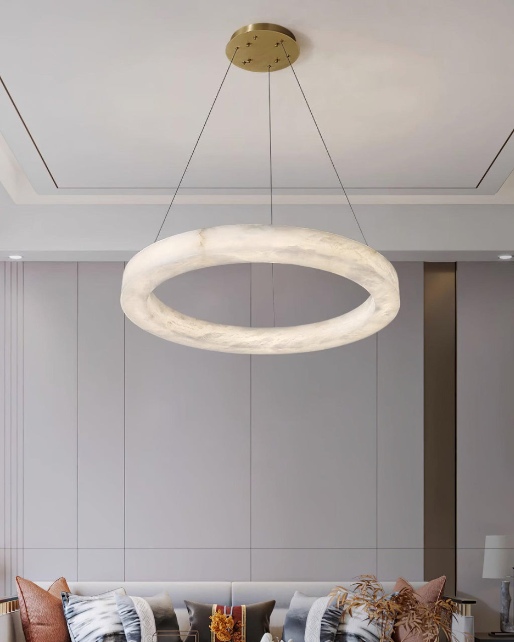 Marika Alabaster Chandelier by Bling Lighting Studio
