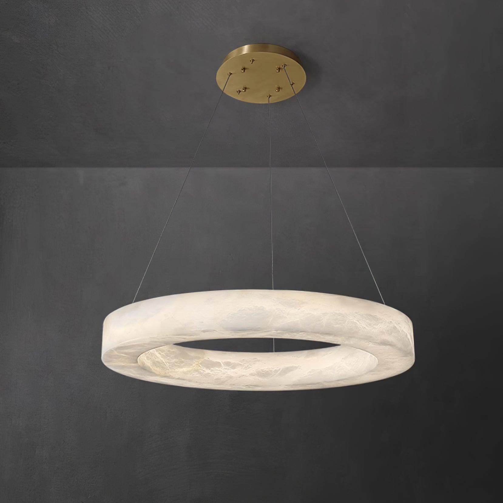 Marika Alabaster Chandelier by Bling Lighting Studio