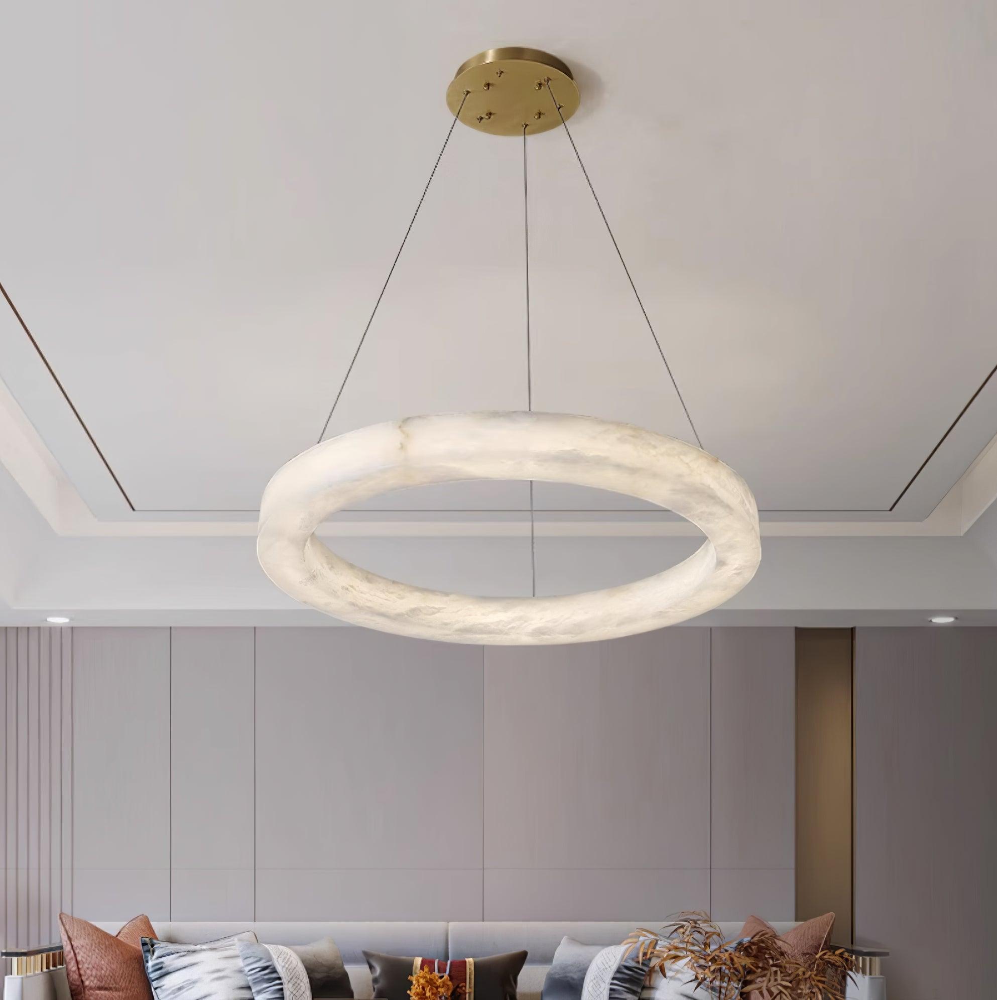 Marika Alabaster Chandelier by Bling Lighting Studio