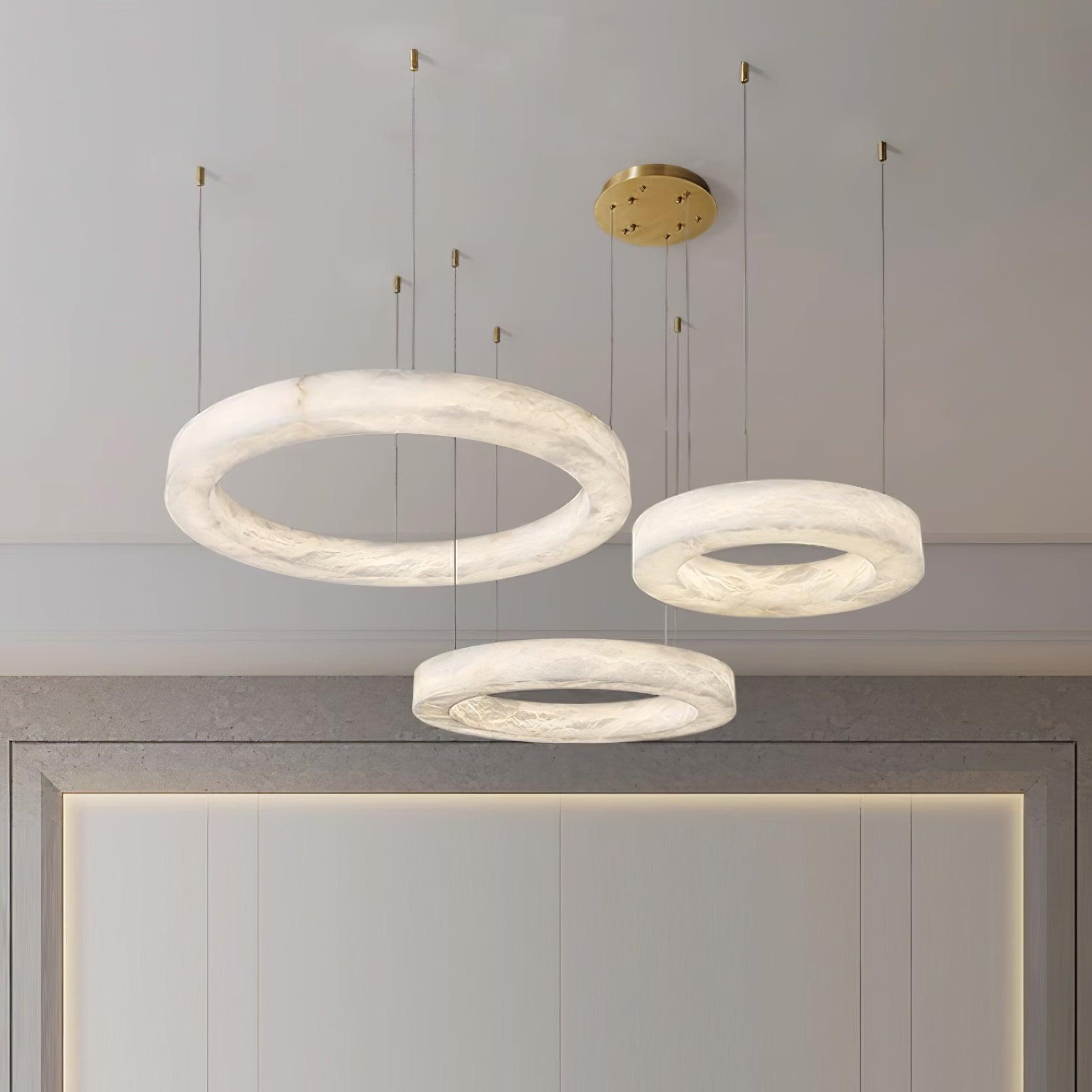 Marika Alabaster Chandelier by Bling Lighting Studio