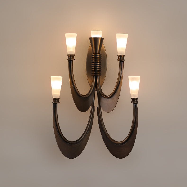 Metropolis Grand Alabaster Sconce by Bling Lighting Studio