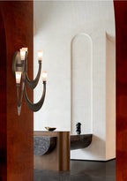 Metropolis Grand Alabaster Sconce by Bling Lighting Studio